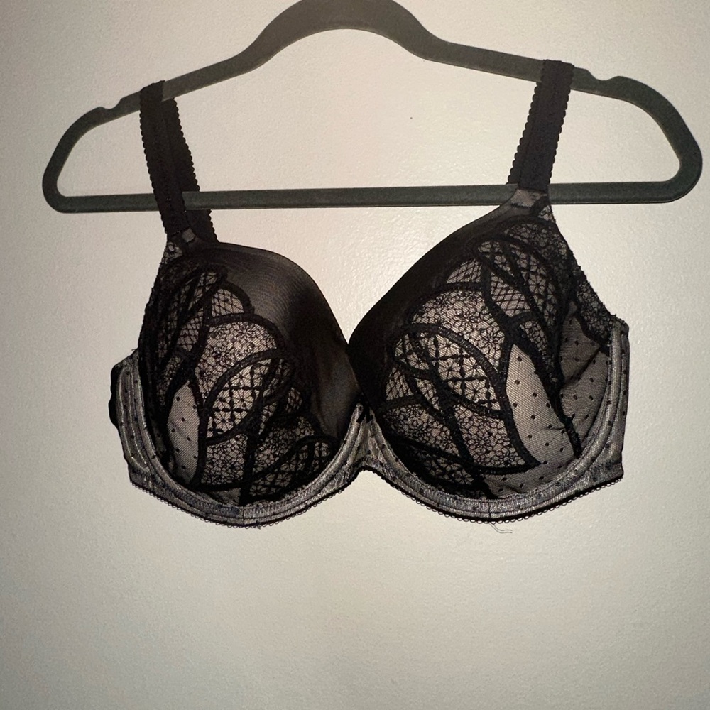 Elegant Black Lace Bra